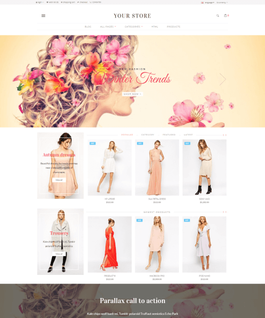 Tema para OpenCart - Beaute