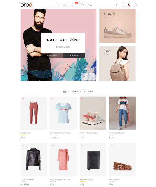 Tema PrestaShop - At Oreo