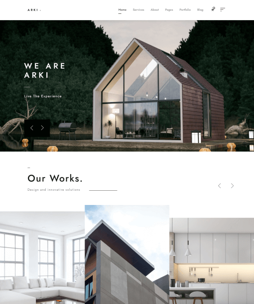 Template de WordPress para Arquitetos - Arki