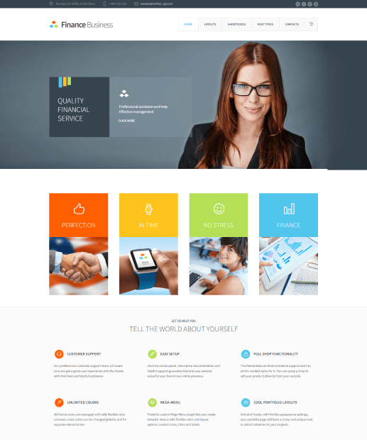 Template de WordPress para Contadores - Finance Business