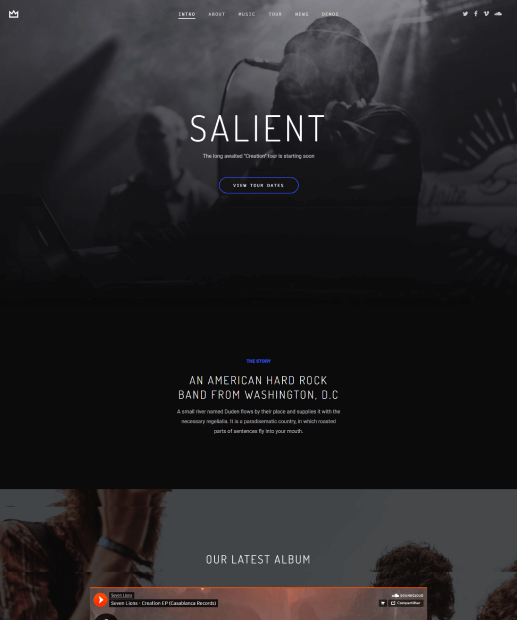 Tema de WordPress - Salient