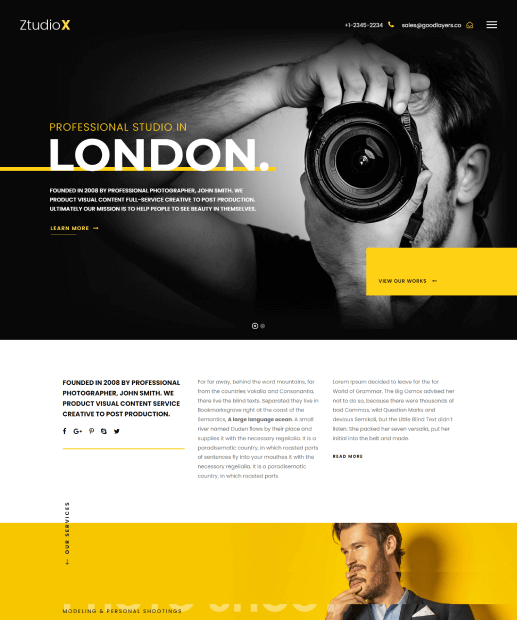 Tema WordPress para Fotógrafos - Ztudio X