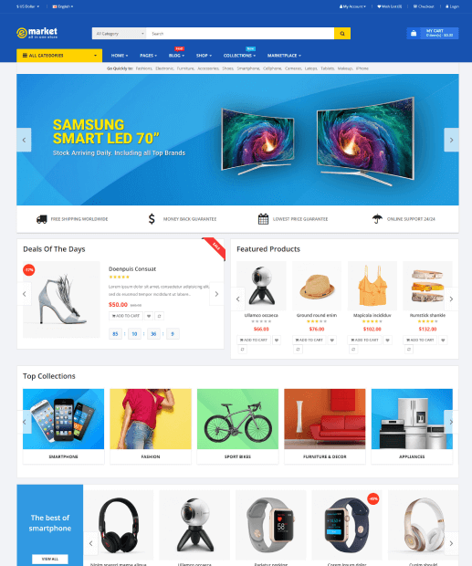 Template OpenCart - eMarket