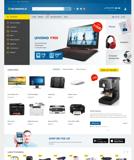 Template OpenCart - Technopolis