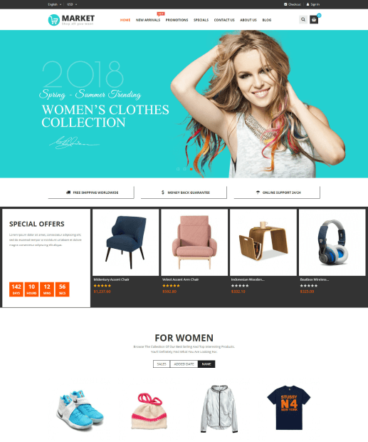 Template PrestaShop - Market