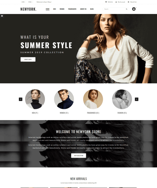 Template PrestaShop - NewYork