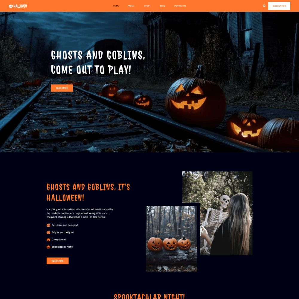 Tema Shopify Clean Store Events para lojas de produtos e serviços para festas e eventos