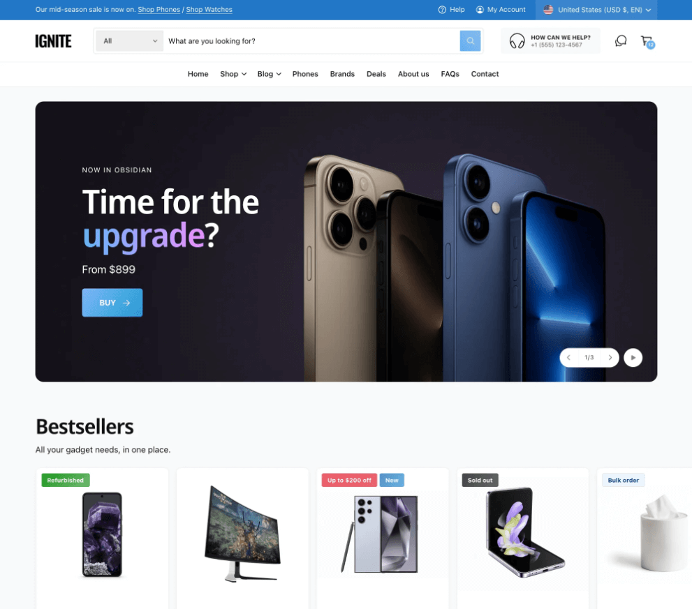Ignite - Tema Shopify