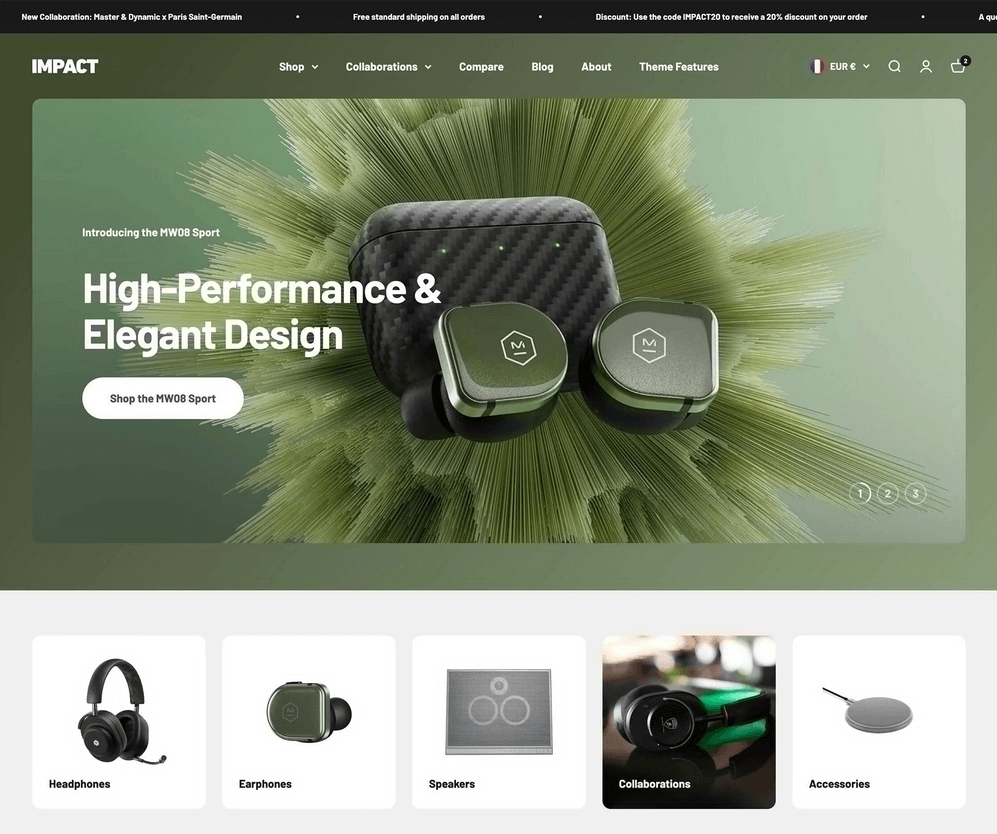 Impact - Tema Shopify
