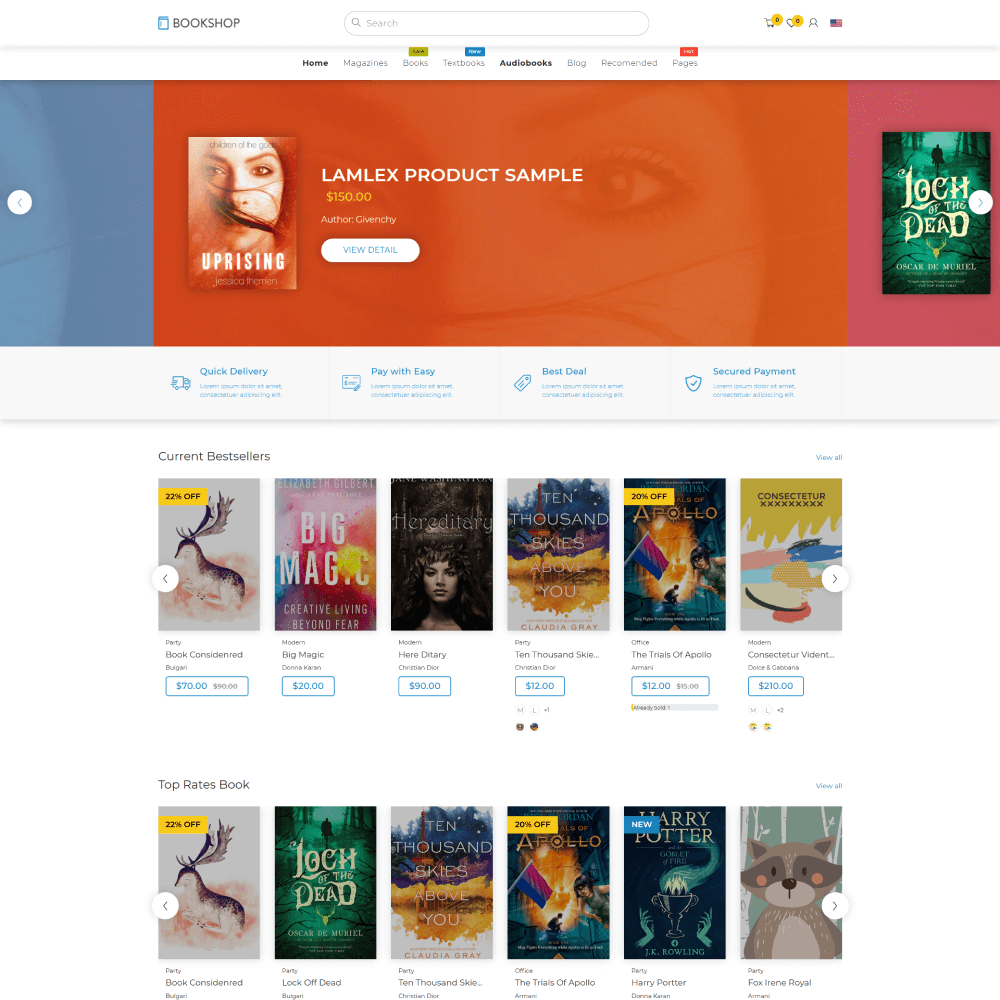 Tema Clean Store para Nuvemshop focado em lojas que vendem produtos digitais como ebooks, cursos e softwares