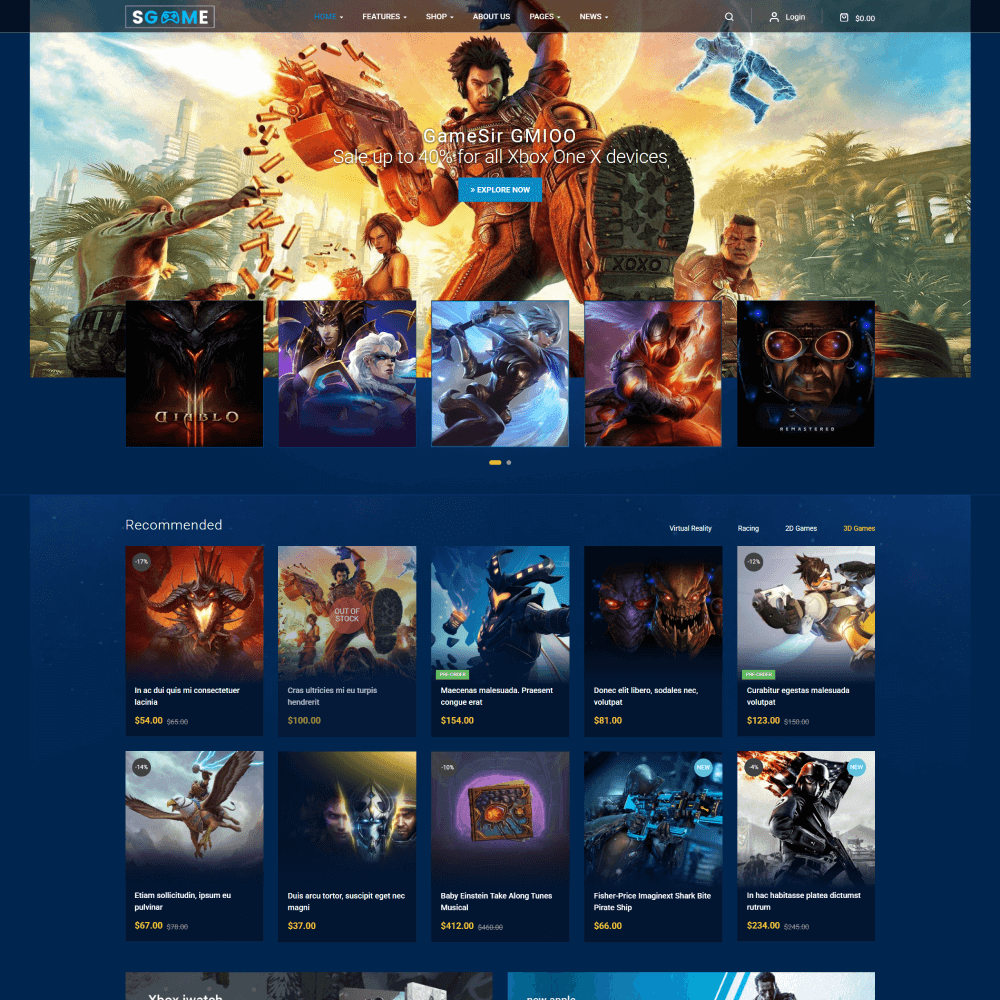 Tema Nuvemshop Clean Store para lojas de jogos de tabuleiro com design limpo e navegação intuitiva
