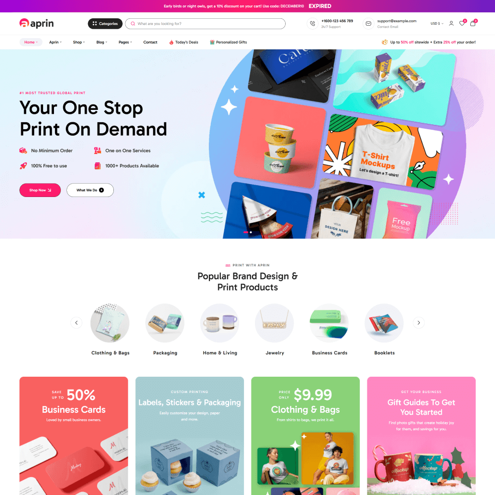 Tema Nuvemshop Clean Store Gifts com design limpo e minimalista para lojas de presentes