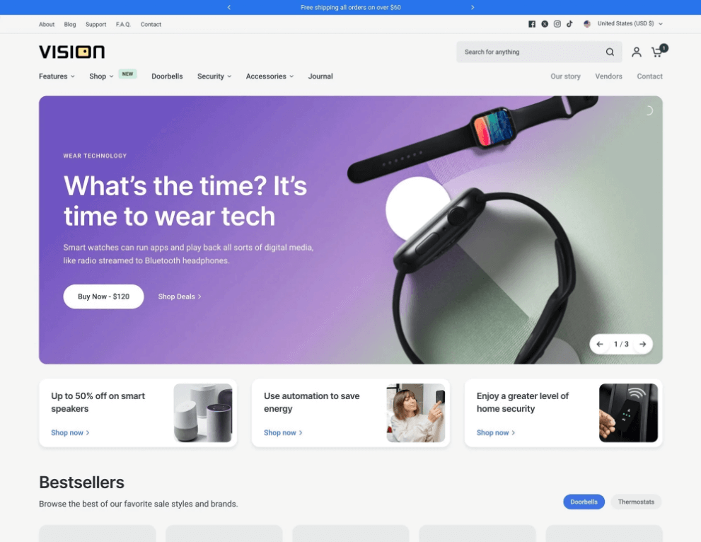 Vision - Tema Shopify